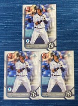 2022 Bowman 1st Edition Oswaldo Cabrera Lot 2 BPPF-17 &amp; BP-17 Yankees - $1.50