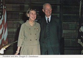 President and Mrs. Dwight D. Eisenhower Unposted Vintage Postcard Photo 1967 - £7.93 GBP