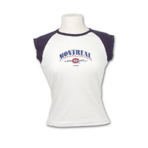 Montreal Canadiens Reebok NHL Dazzled Women's Short Sleeve Hockey T-Shirt  L XXL