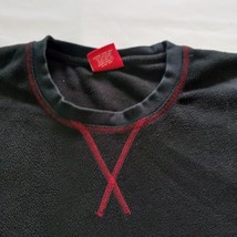 IZOD Sleepwear Pajama Shirt Men's XL Black Fleece Long Sleeve Comfort Lounge image 6