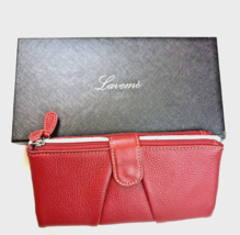 Lavemi Women’s Red Leather Wallet Pocket Book  - £7.32 GBP