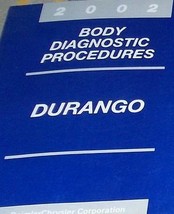 2002 Dodge Durango Corpo Diagnostica Lievi Servizio Riparazione Negozio Manuale - £8.25 GBP