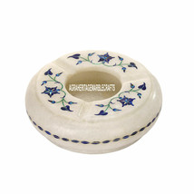 4&quot; Marble Big Ashtray Cigar Cigarette Lapis Inlay Marquetry Gift Man Dec... - £104.85 GBP