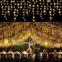 Cascada De Luces 640 LED Navideñas 66FT Decoracion Navidad Christmas For... - $39.07