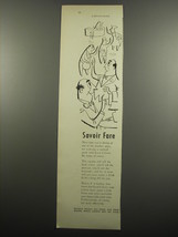 1955 Lord Calvert Whiskey Ad - Savoir Fare - £14.52 GBP