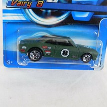 2006 Hot Wheels #156 Vairy 8 Green Olive Drab Die Cast Toy Car NIB Kids Gifts - £3.93 GBP