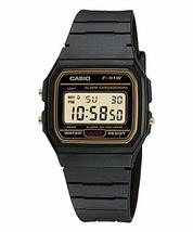 Casio F-91 Watch, Quartz Watch, Unisex, Cheap Casio, Gold (WM-9A), Water... - £7.81 GBP+