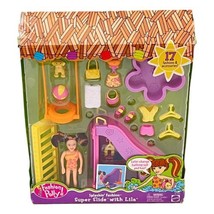 Polly Pocket Doll Set Splashin Fashion Super Slide Lila 2002 Vintage New - £90.28 GBP