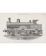 13242.Decor Poster.Home wall.Room vintage art design.Early Train locomotive - $23.46 CAD+