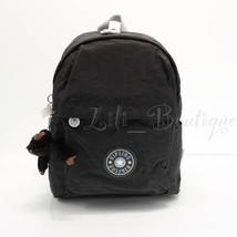 NWT Kipling KI2304 Dawne Small Backpack Travel Bag Polyamide Jet Black Grey Blue - £71.81 GBP