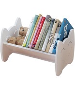 Kids Bookcase Small Desktop Children Bookshelf Storage Display Rack,, White - $39.92