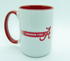 Alabama Crimson Tide NCAA Logo Coffee Mug Tea Cup 15 oz Red Interior - $22.77