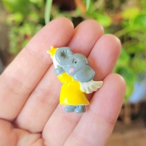 Vintage 1986 Elephant Angel Fairy Godmother Lapel Brooch Pin - $24.99
