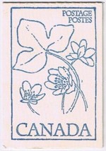 Stamps Canada Booklet BK80c Double QEII Cameo Variety Hepatica Cover Ink... - $4.94