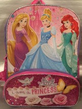 Disney Princess 16 Inch Backpack - I AM A PRINCESS - NWT Princess Sparkly - £15.33 GBP