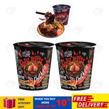 2 Packs 80g Instant Noodles Mamee Daebak In Cup Spicy Chicken Korea Ghost Pepper - £19.75 GBP