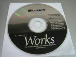 Microsoft Works - Version 4.5 (PC, 1997)  - Disc Only!!! - $10.70