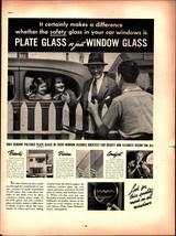 1938 Plate Safety Glass Window Car Little Girl Vintage Print Ad e2 - $24.11