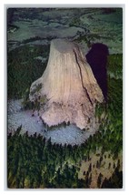 Aerial View Devils Tower Sundance Wyoming WY UNP Chrome Postcard S13 - £3.08 GBP