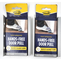 2 Hands Free Door Opener Touchless Foot Operated Sanitary with Mounting ... - £7.85 GBP