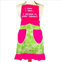 Apron I came I saw I decided to order takeout Pink  Close Out - €10,20 EUR