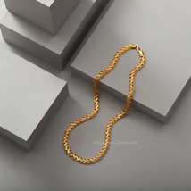 Regal Splendor Enchanting 18K Gold Chain Symbol of Unmatched Grace and Prestige - £1,282.62 GBP
