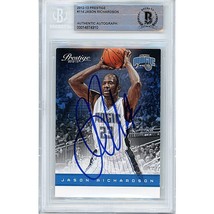 Jason Richardson Orlando Magic Auto 2012 Prestige On-Card Autograph Beckett Slab - £61.22 GBP