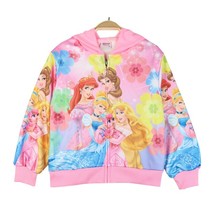   Spring Autumn Girls Pink Jacket Kids Hooded Zipper Sweater Coats Cotton Outwea - £57.15 GBP