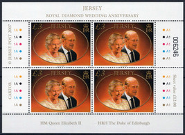 ZAYIX Jersey 1296 MNH Wedding Queen Elizabeth II Prince Philip 092023SM68M - £6.37 GBP