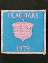 Vintage 3&quot; Girl Scouts Lilac Oaks 1973 Patch Badge - £7.86 GBP