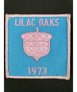 Vintage 3&quot; Girl Scouts Lilac Oaks 1973 Patch Badge - £7.85 GBP