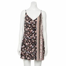 Live To Be Spoiled Twin Print Slip Dress Black Women&#39;s JR Sz S NWT MSRP$36 - $384.24 MXN