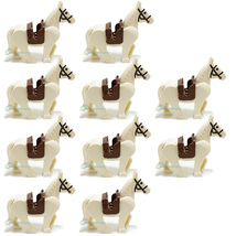 10PCS Lord Of The Rings Hobbit Knight White War Horse Army Building Bric... - £11.00 GBP