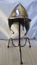Warrior Helmet 5 Inch Silver/Bronze 20-Gauge Steel W/Stand ~New~ - $542.67 MXN