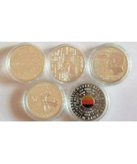 GERMANY 20 EURO COMPLETE 5 SILVER COIN SET 2019 UNC BU UNC NEW SET - £185.98 GBP