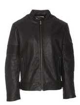 Zadig &amp; Voltaire Lean Biker Leather Motorcycle Jacket Unisex, $998, Sz M... - $539.54