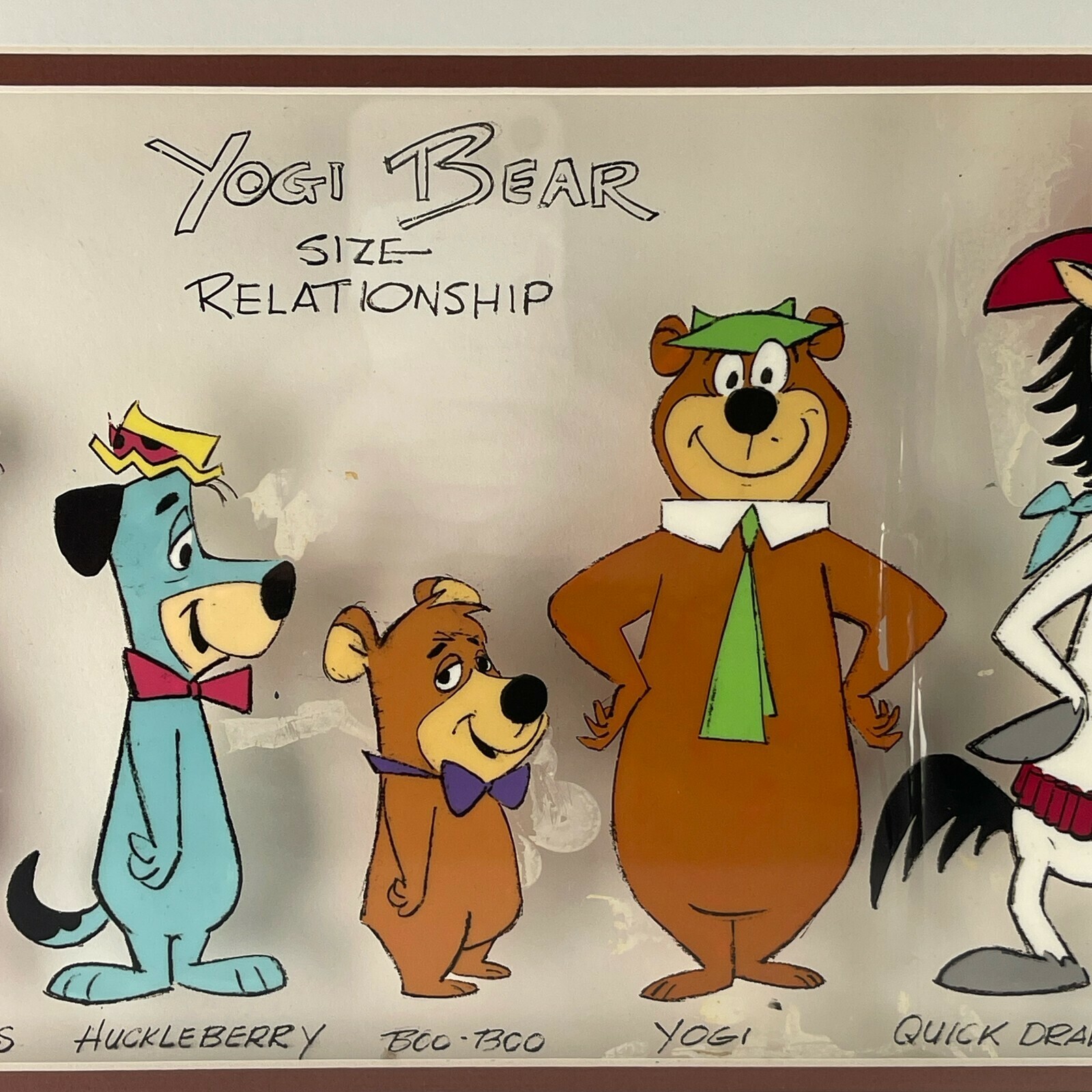 "Yogi Bear" Hanna-Barbera 1973 " Relation Size" Animated Production-
show ori... Item image 9