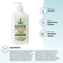 Hempz Sugarcane & Papaya Herbal Body Moisturizer, 17 Oz. image 4