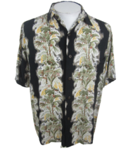 Pacific Scene vtg Men Hawaiian camp shirt p2p 25 L aloha luau tropical p... - $24.74