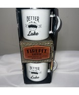 &quot;Better At The Lake&quot; Firepit Mug &amp; Coffee Gift Set - $117.27 MXN