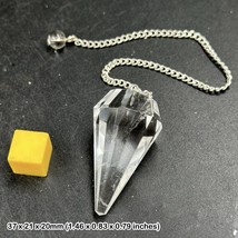 Pendulum Rock Crystal Quartz - Authentic Spiritual Healing Crystal Mineral - $14.41