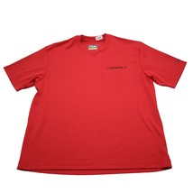 Cabelas Shirt Mens XL Red Workwear C S Construction Tee Short Sleeve - $15.82