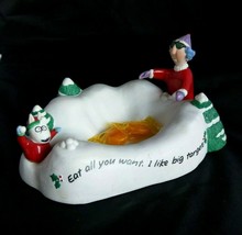 Hallmark MAXINE Christmas Candy Dish &quot;Eat All You Want I like big targets!&quot; - £25.74 GBP
