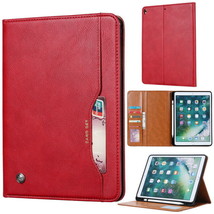 Leather wallet FLIP MAGNETIC BACK cover Case iPad 12.9 Pro 11 2020/2018 Mini 1/2 - £88.15 GBP
