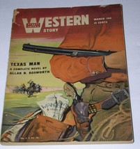 Street And Smith&#39;s Western Story Pulp Magazine Vintage March 1948 Texas Man - £15.92 GBP