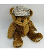Vintage US Army Teddy Bear Bear Forces Of America Green Camo Plush 17&quot; 1989 - $43.69 CAD