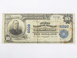 Series 1902 $10 National Currency West Allis Wisconsin #16899 - £234.94 GBP