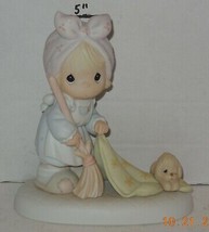 1989 Precious Moments Enesco &quot;Sweep All Your Worries Away&quot; 521779 Rare HTF - £27.05 GBP