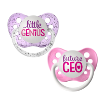 Girl Boss Pacifier Set - Ulubulu - Girls - Little Genius Soother - Future CEO - £11.74 GBP