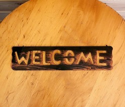 Welcome Sign Stencil Copper Black Metallic 7 inch - £12.23 GBP